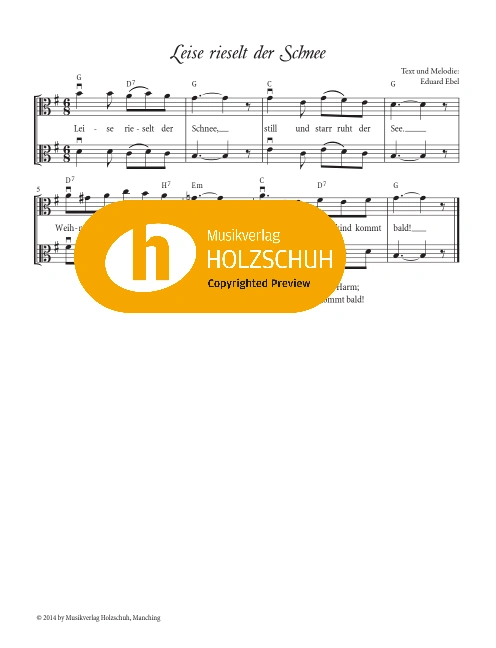 Leise rieselt der Schnee